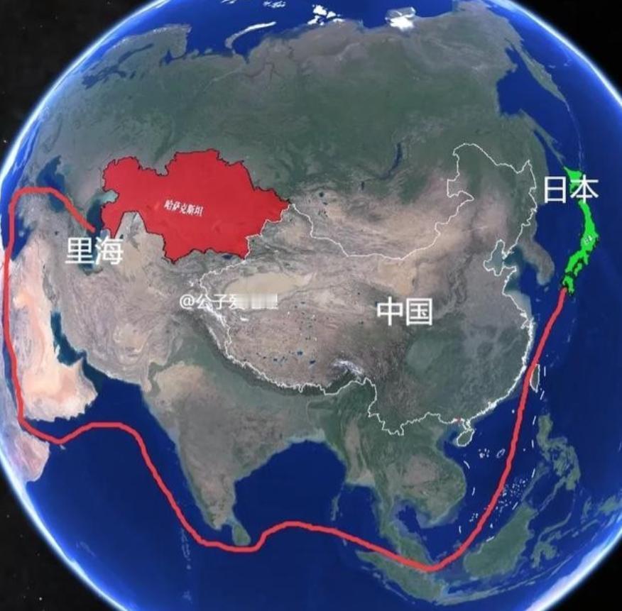 给日本“输血”不靠中国。哈萨克签37亿协议锁定里海通道，日本投资建港输送稀土出