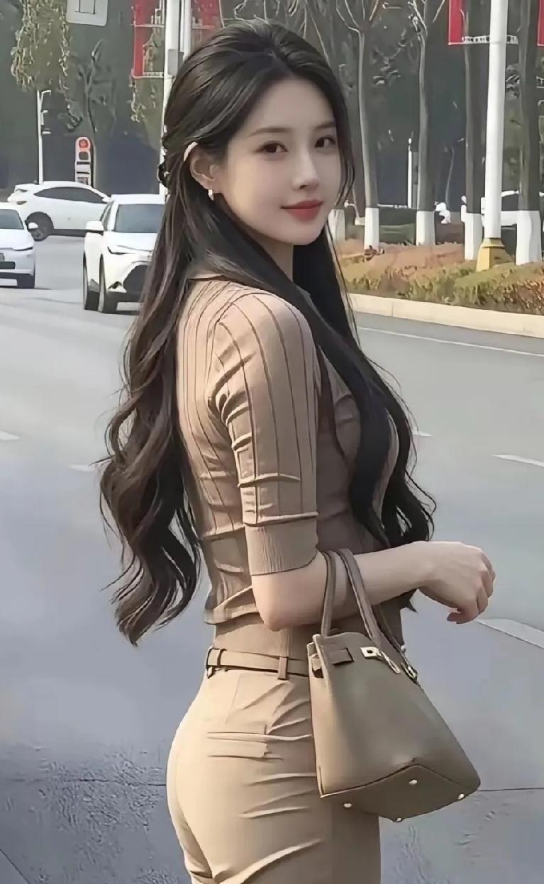 今天真是走运了！这样温婉迷人的美女，居然在街上被我偶遇了！真是幸运！曼妙的