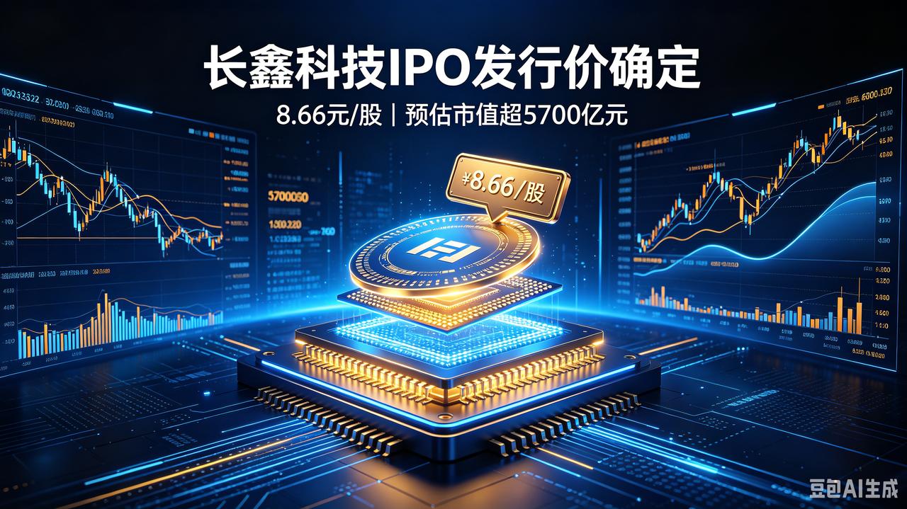 重磅落地！长鑫科技IPO发行价出炉千亿市值规模基本锁定国内存储芯片龙头企