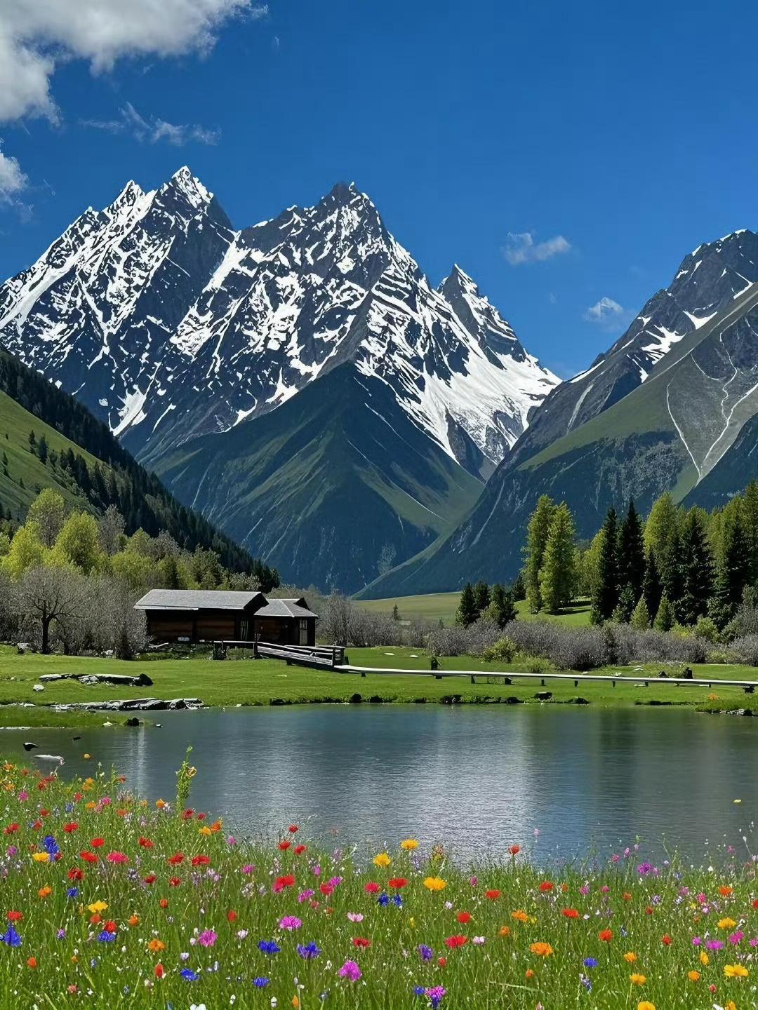 四姑娘山的绝美风景​​​