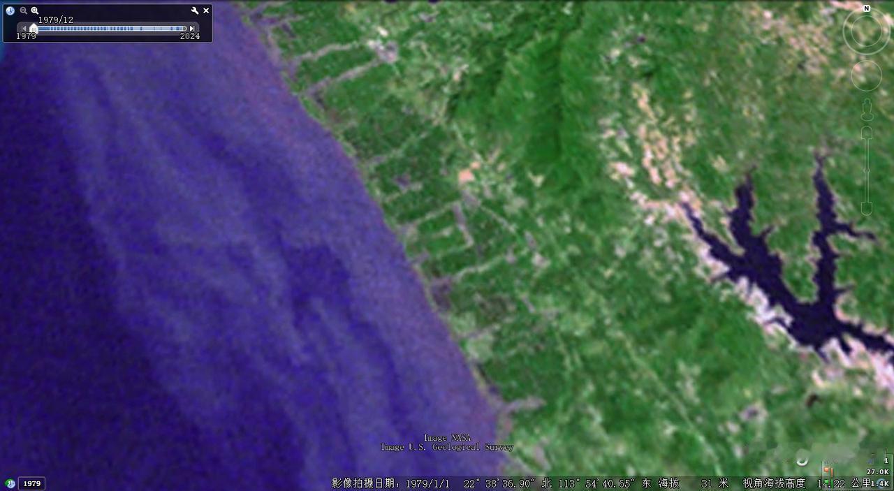 深圳机场前身是深圳黄田机场，于1991年10月12日建成通航。下面我们来看看卫星