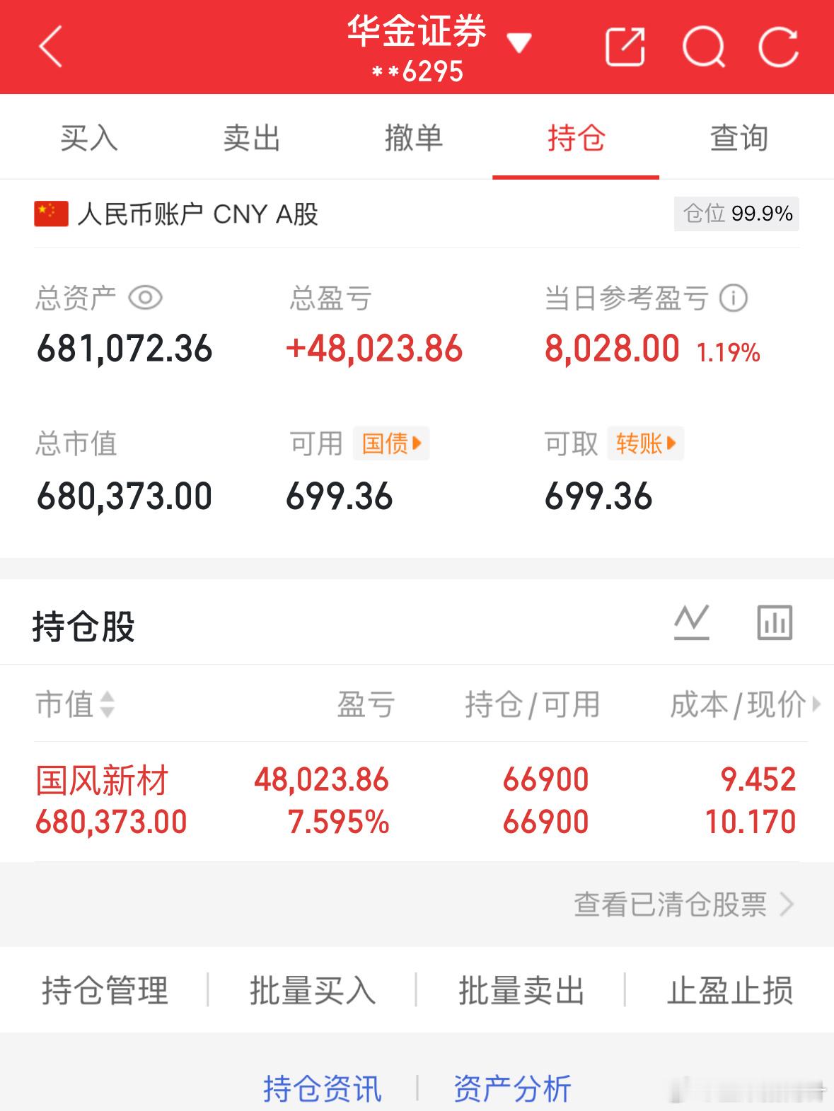 12.17记录炒股第56天（初始50万）总资产：681072当日参考盈亏：+80