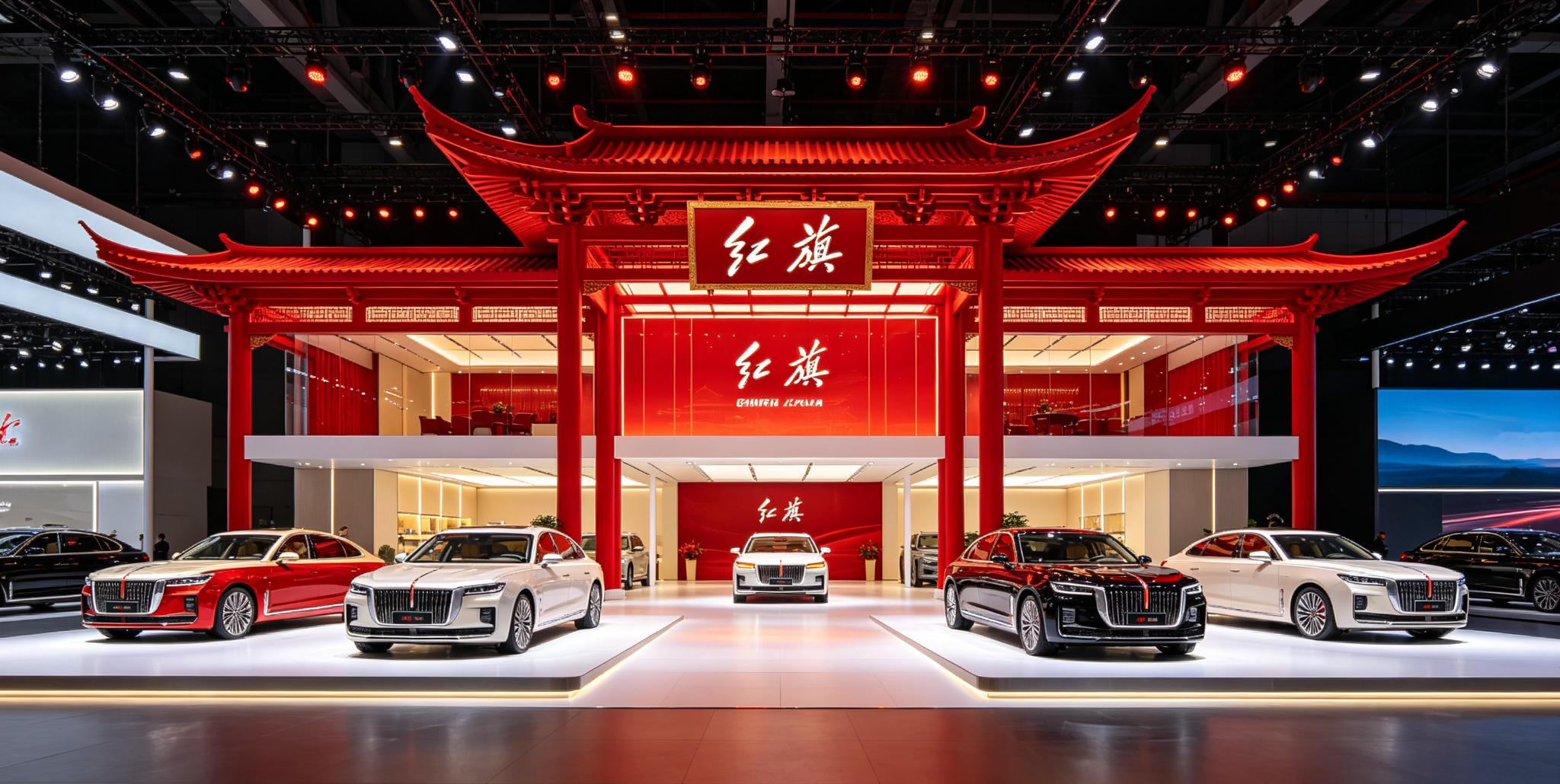 成都车展红旗展台杀疯了！国产豪车这次真的太争气成都车展红旗展台杀疯了！国产豪车这次真的太争气走进20