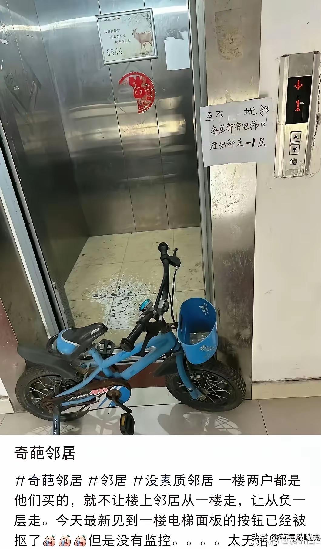 他只是买了两套房，不是买了一栋楼，不管是电梯还是楼梯还是过道都是所有业主共有的，