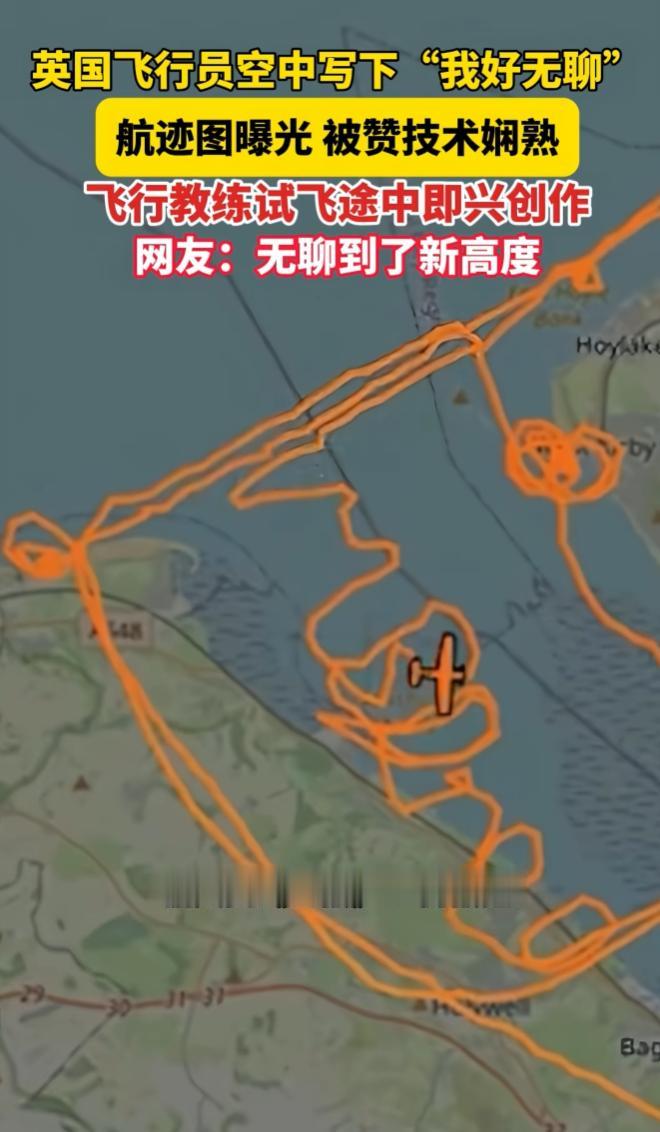 哭笑不得！7月14日报道，一名英国飞行员在空中进行零件测试，结果开着开着，飞机竟