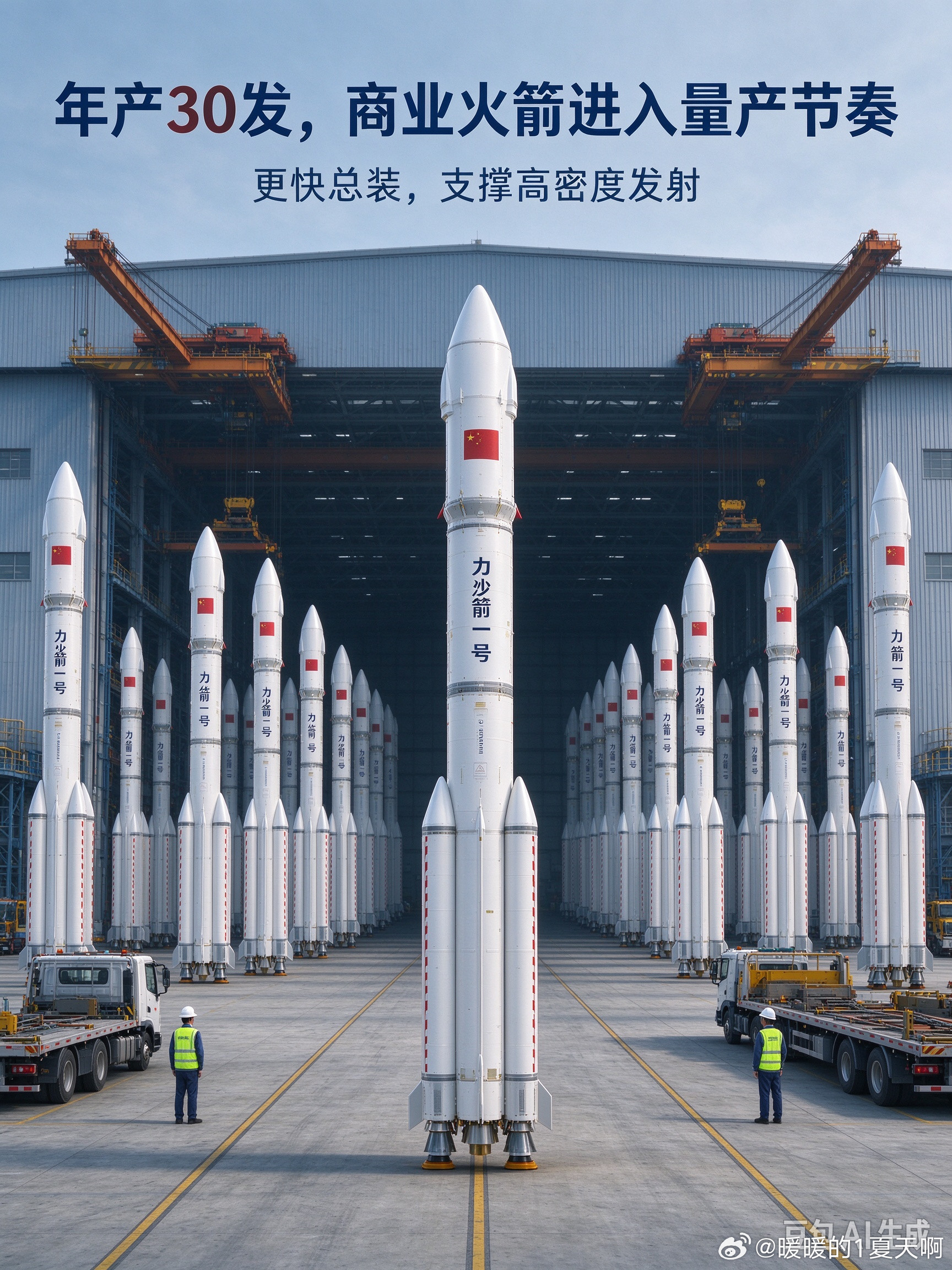 商业航天最怕什么？不是飞不成，是“飞得起、造不快”。力箭一号这波15天总装、年产能约30发的数据，按