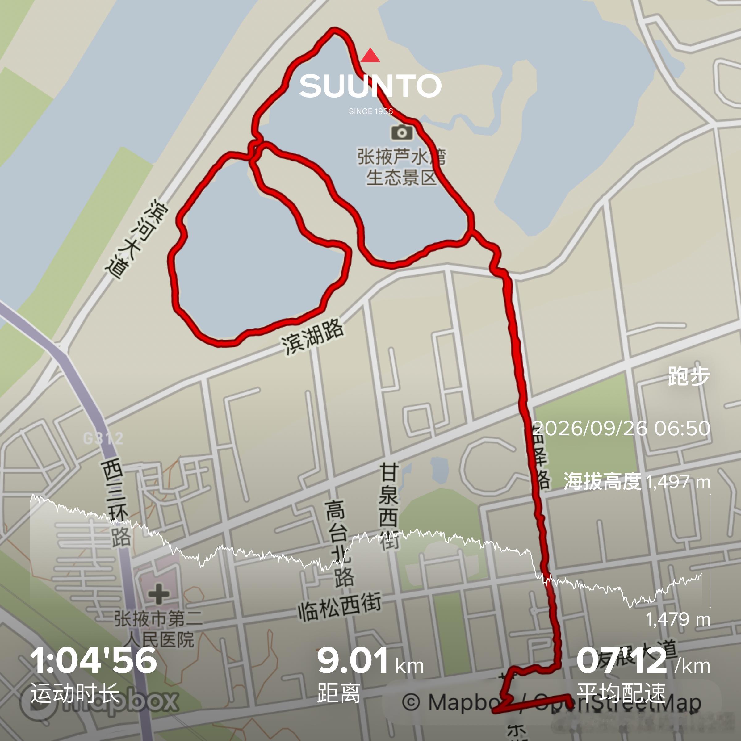 跑步晨跑9k～最近的睡眠有点稀碎…跑步​​​