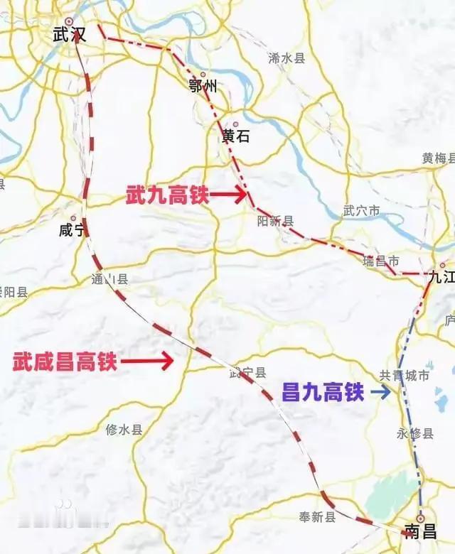 武咸昌高铁是是湖北省武汉市经咸宁市至江西省南昌市的高速铁路，是连接两个省会城市的