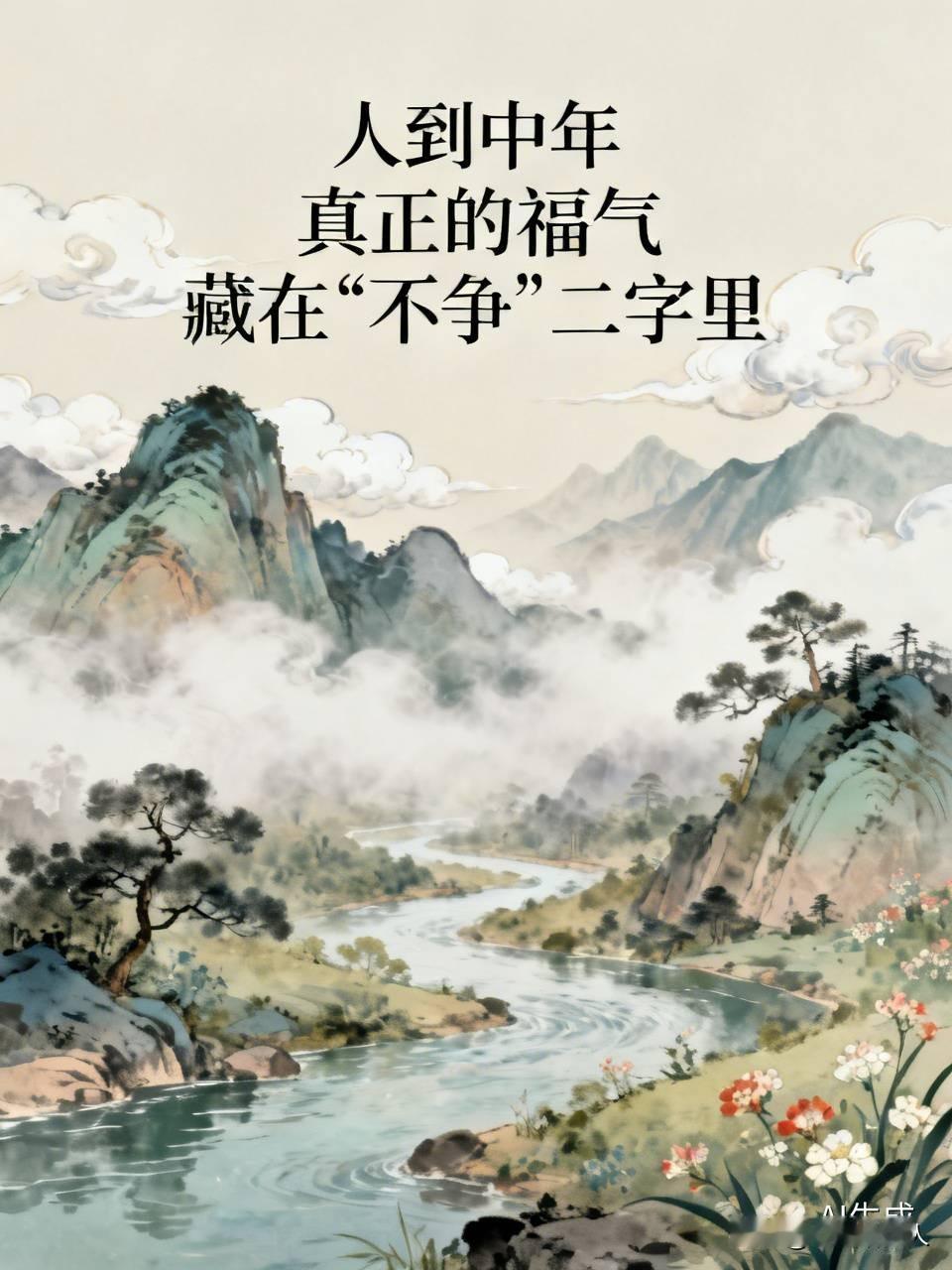 人到中年真正的福气藏在“不争”二字里不争口舌之快不赌人心