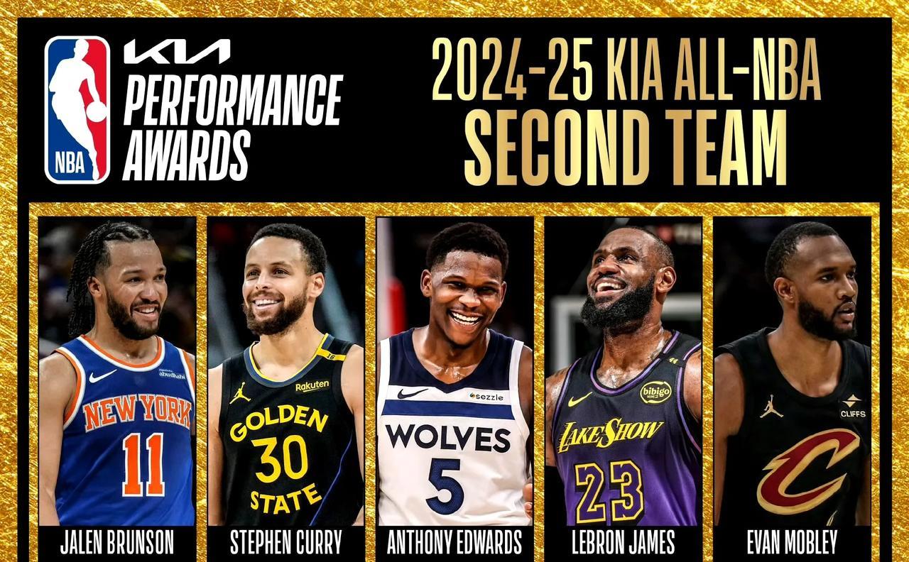 【40岁詹姆斯再铸历史！入选最佳阵容二阵，不老传奇闪耀】NBA官方揭晓赛季最佳