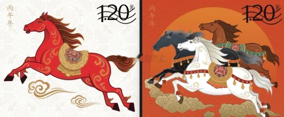 马年生肖邮票图稿发布10月29日,中国邮政《丙午年》特种邮票图稿在北京发布。该邮