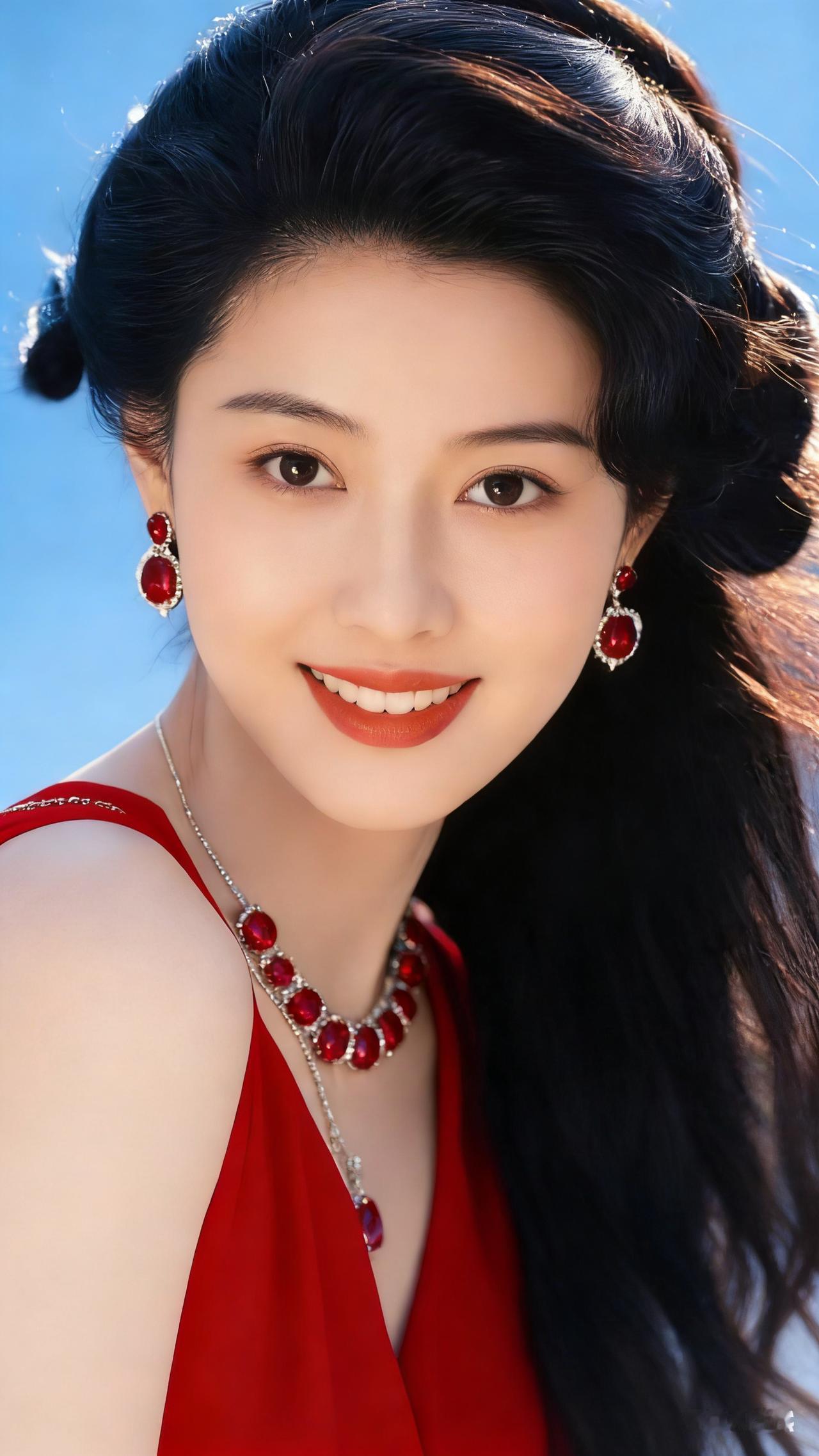 她今天太惊艳了，那一抹恰到好处的眼妆，把你的眼睛衬托得像深邃的星辰，让人忍不住多