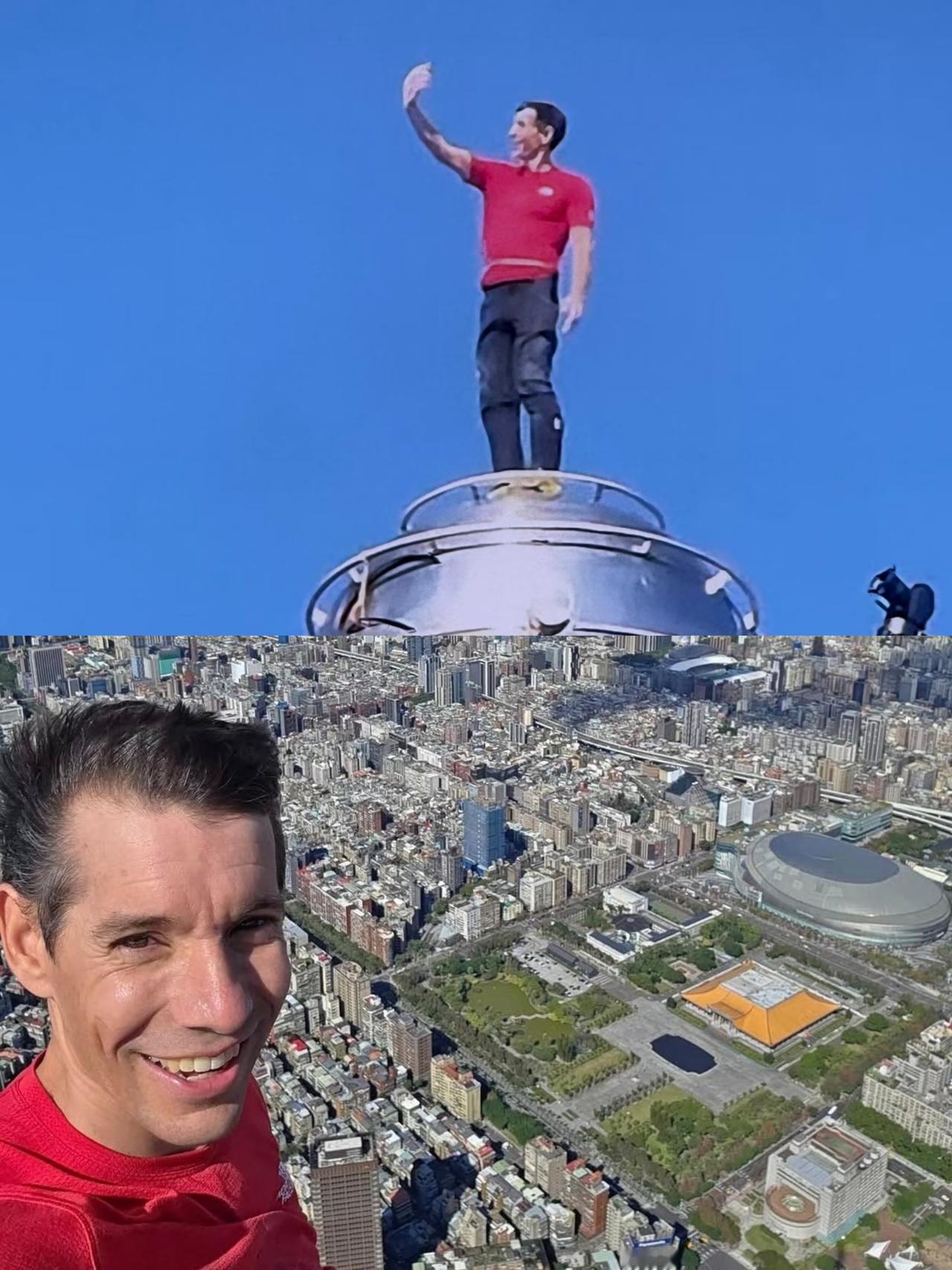 这操作，一般人真看不懂！刚徒手攀登完台北101领了60万酬劳，转头就钻进那辆