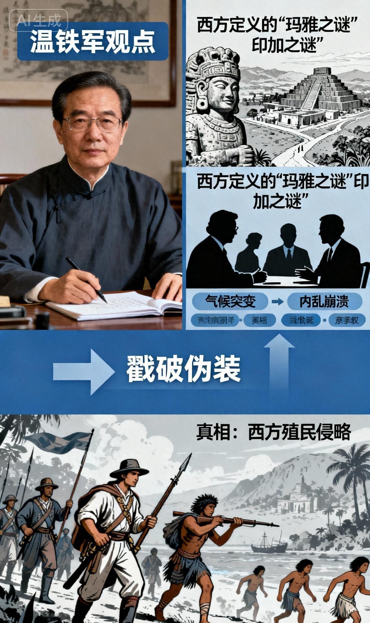 温铁军点破关键中国人别再提玛雅之谜了所谓谜团全是西方遮美丑布一提到玛雅文明，