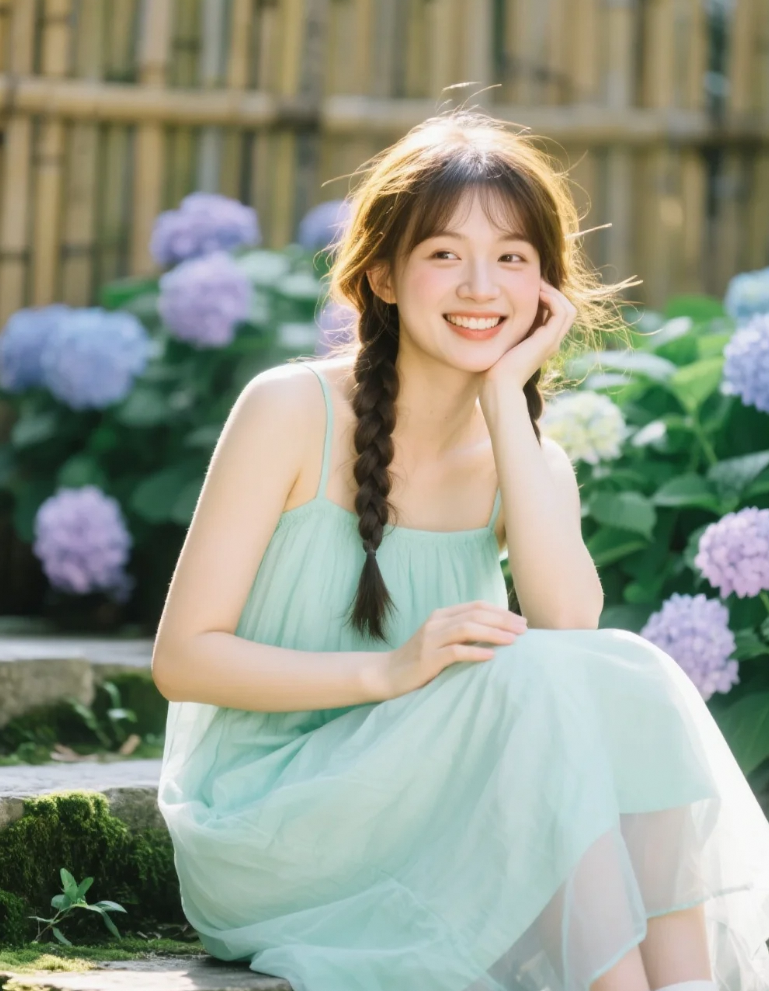 邻家小院故事多，少女纳凉听风说