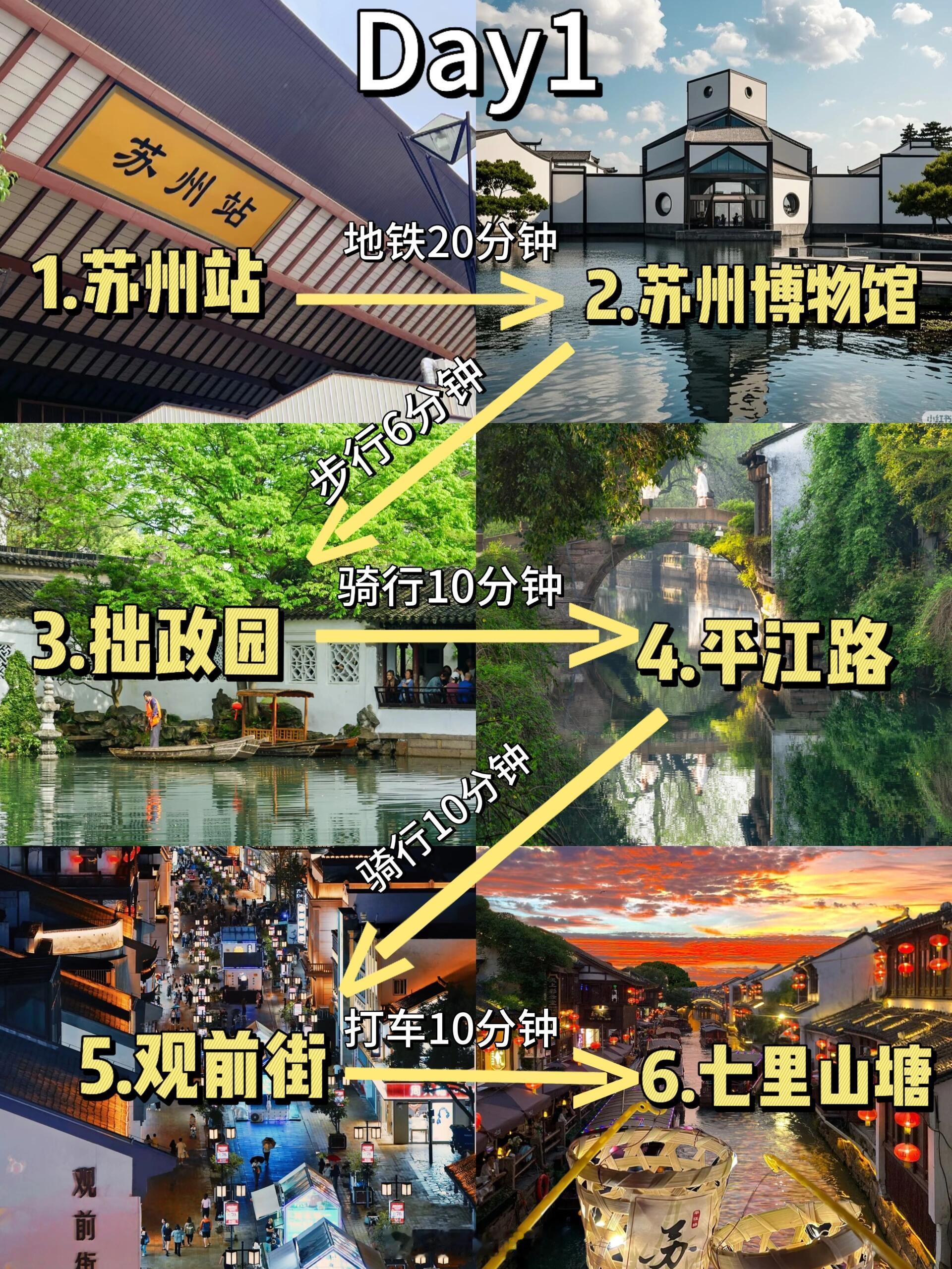 人均500💰苏州超详细吃住行攻略📝苏州，这座江南水乡城市，承载着千年的历史