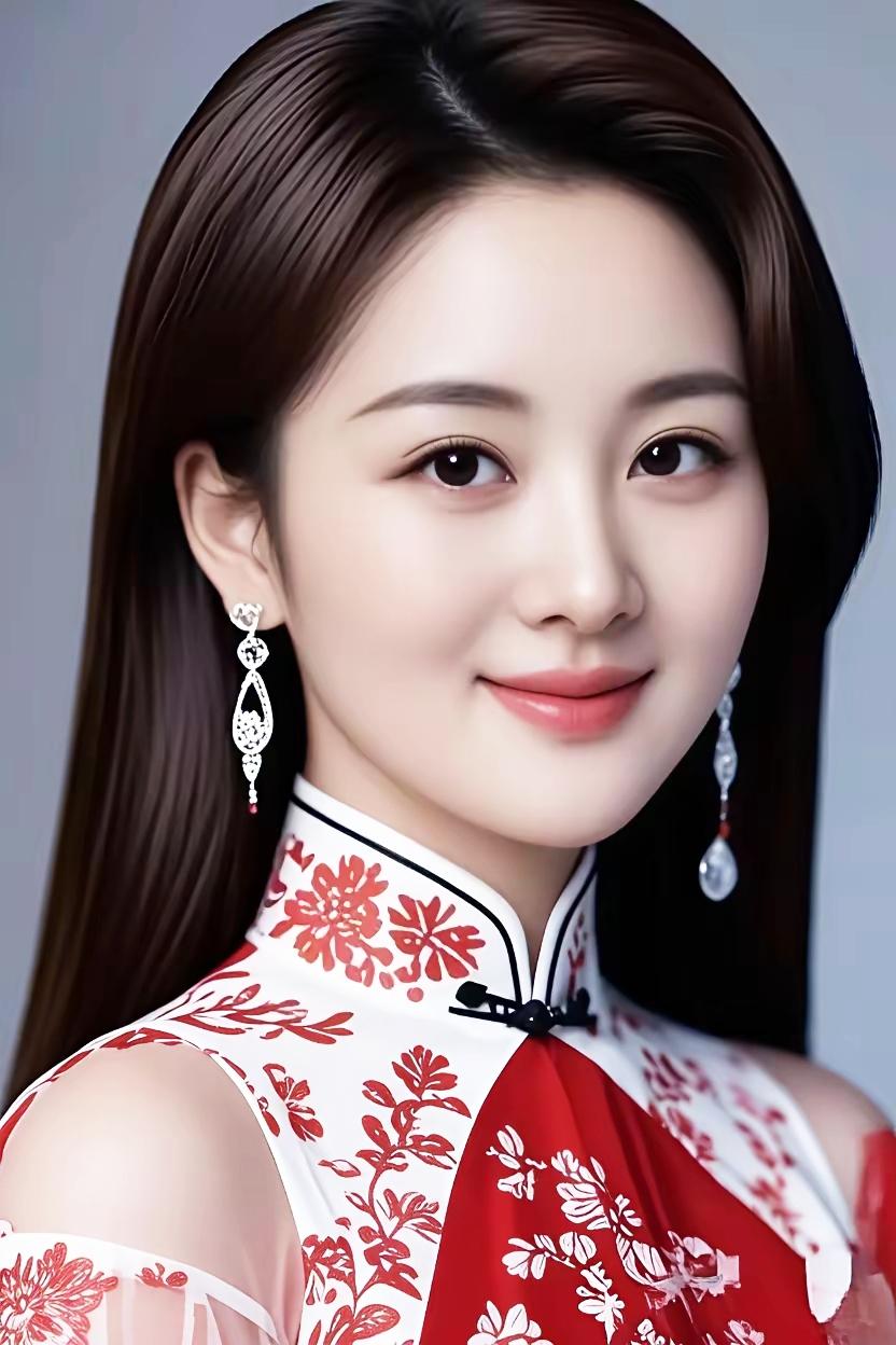 优雅红衣美人，尽显东方古典美！
