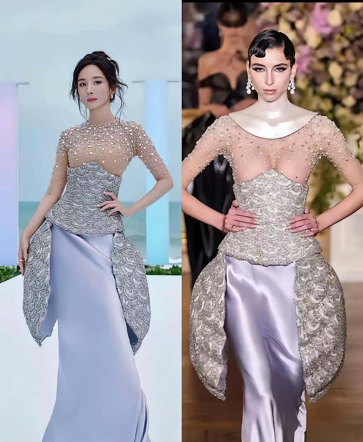 不得不说杨幂确实顶,同样一套衣服,穿在杨幂身上,她穿出了更加高级的感觉,