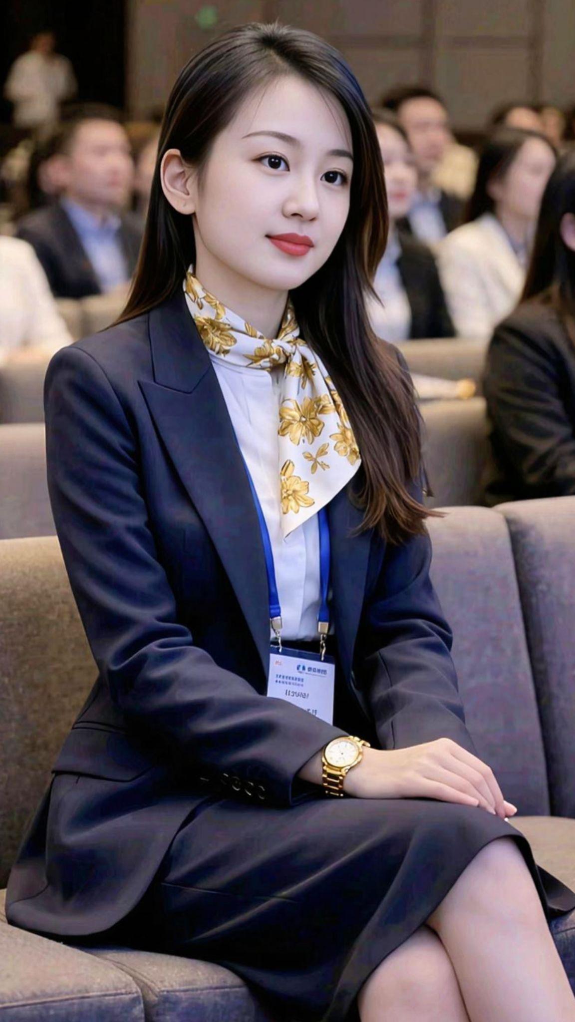 AI商务质感大片职场风范优雅气质高级感穿搭抖音玩法达人中心