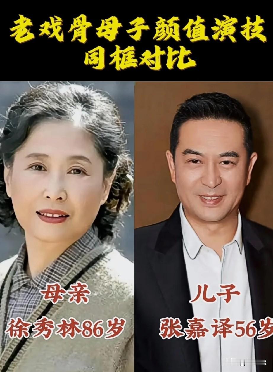 10位老戏骨明星母子颜值演技同框对比，谁更胜一筹？你更喜欢哪一位？