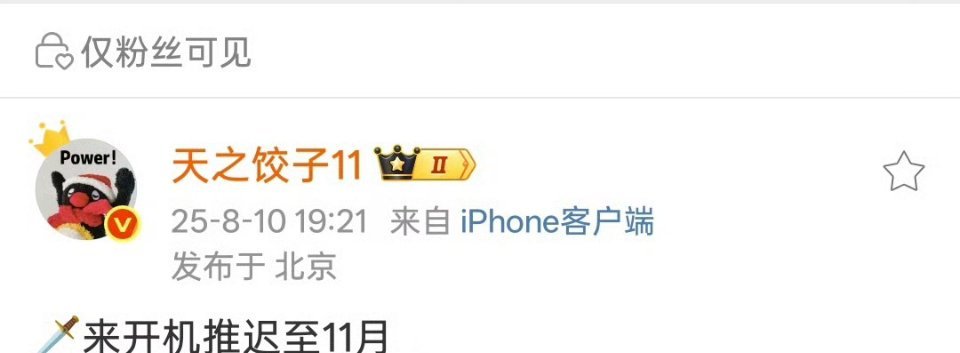 推到11月，按新丽的尿性，估计要26年才开了​​​