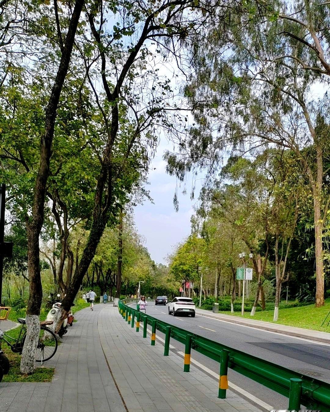 没换照片，直接在公园碰头。她之前约过两次，没对上时间，这回终于见上。她91年