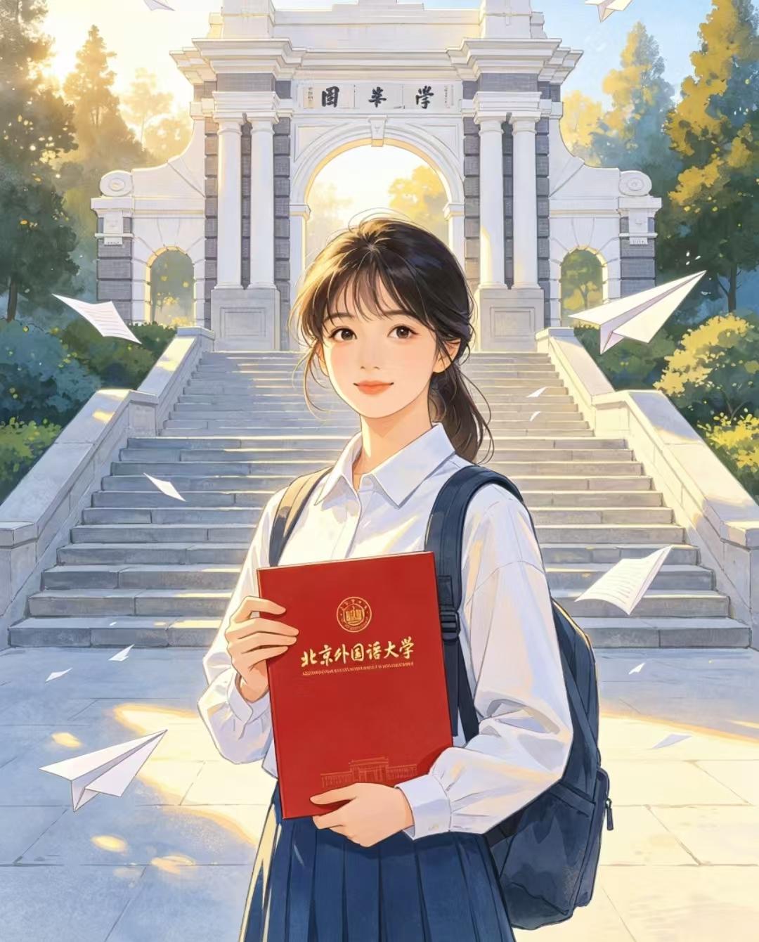 我家亲戚的女儿考了635分，她的愿望是考到北京外国语大学英语专业，按历年的录取分