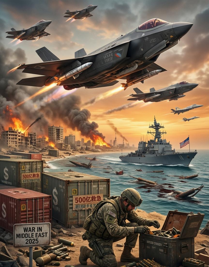 中东全面开战！美以狂轰伊朗，打着打着发现——弹药真不够了3月3日，美以联手对