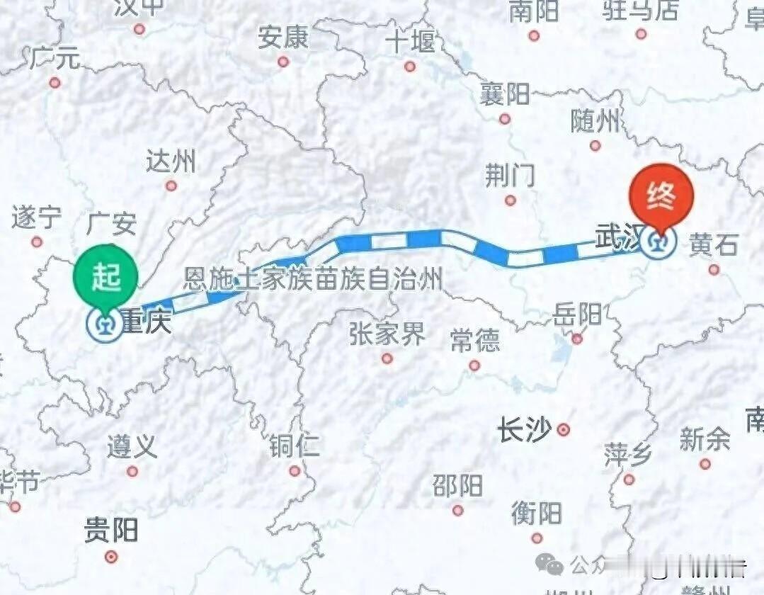 重庆至武汉高铁4小时内，年底实现！5月9日，宜昌至兴山高铁启动静态验收，距离全