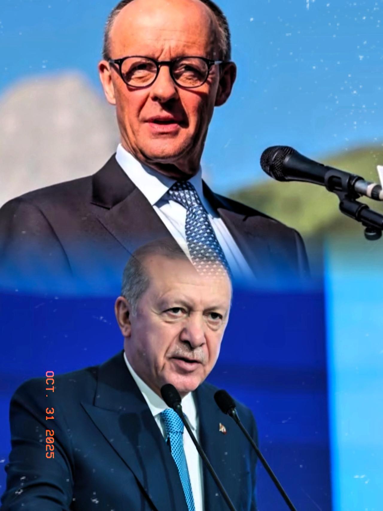 让德国再陷外交尴尬的名场面出现！当地时间10月30日，土耳其总统埃尔多安与德