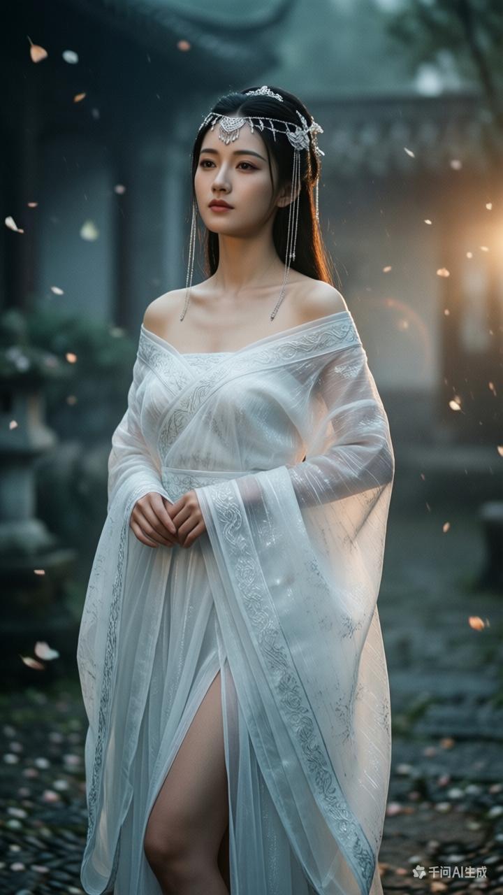 仙气飘飘的汉服少女，宛如古代仙女下凡