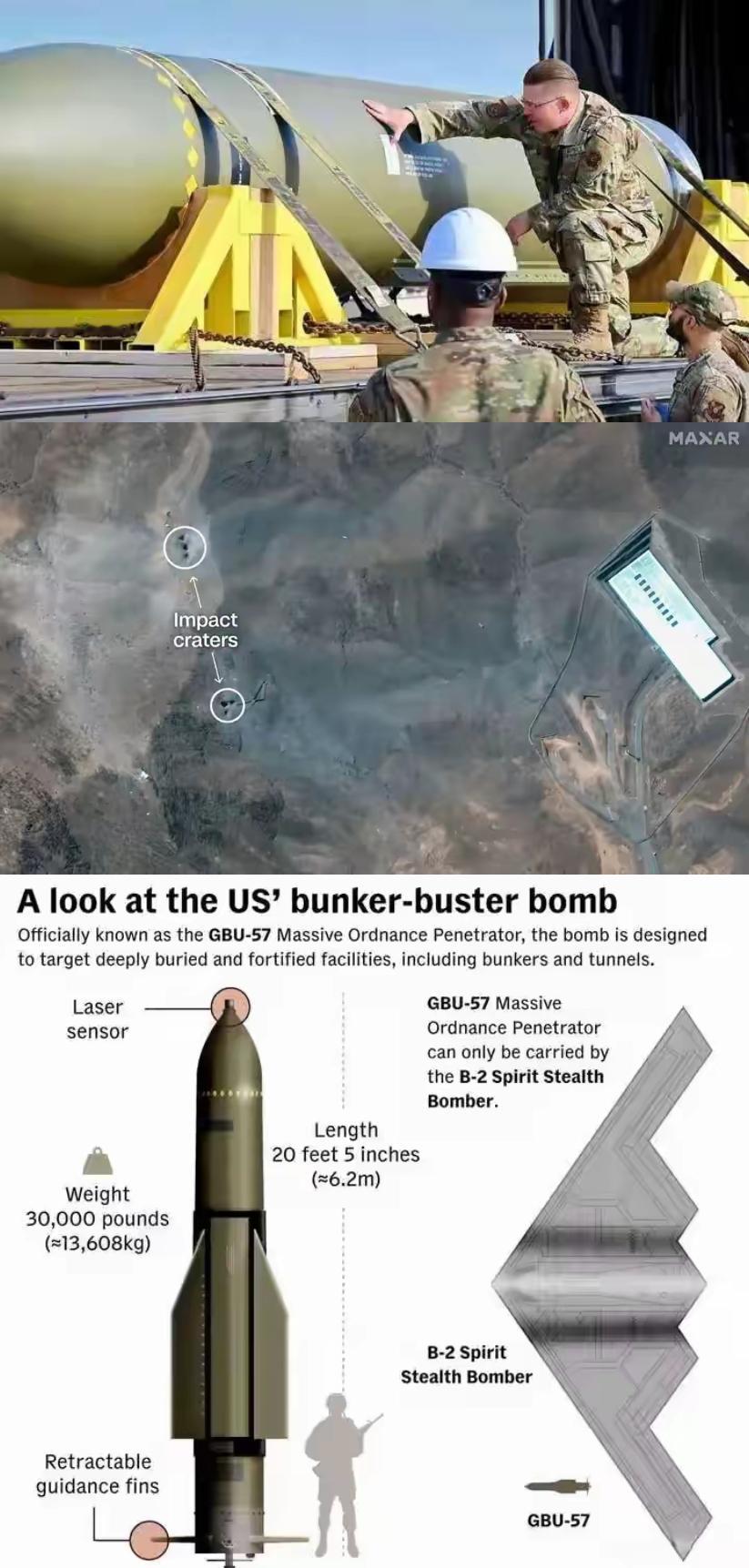 好巧不巧，伊朗突然宣布捡到宝了！号称“炸弹之祖”、造价天价、绝密技术的GBU