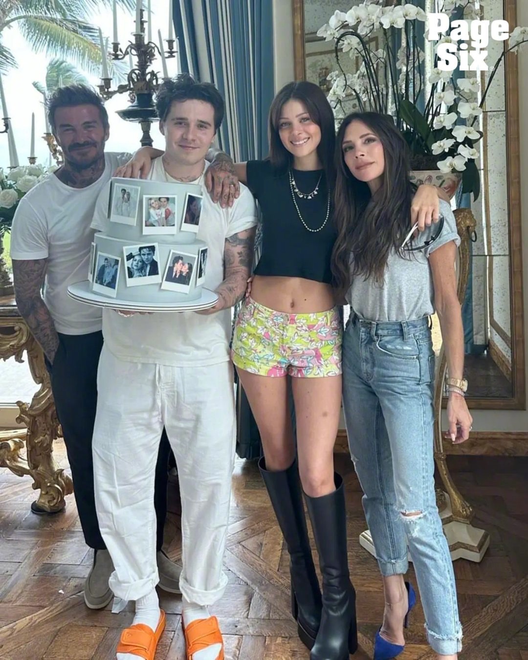 欧美八卦新闻，据报道，贝克汉姆拒绝了大儿子布鲁克林和爱妻妮可拉想私下为其庆祝生