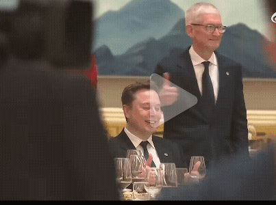 眼珠子瞪大了！抓现行了？！看看，👀，马斯克在欢迎国宴上小手在干什么？是不是饿