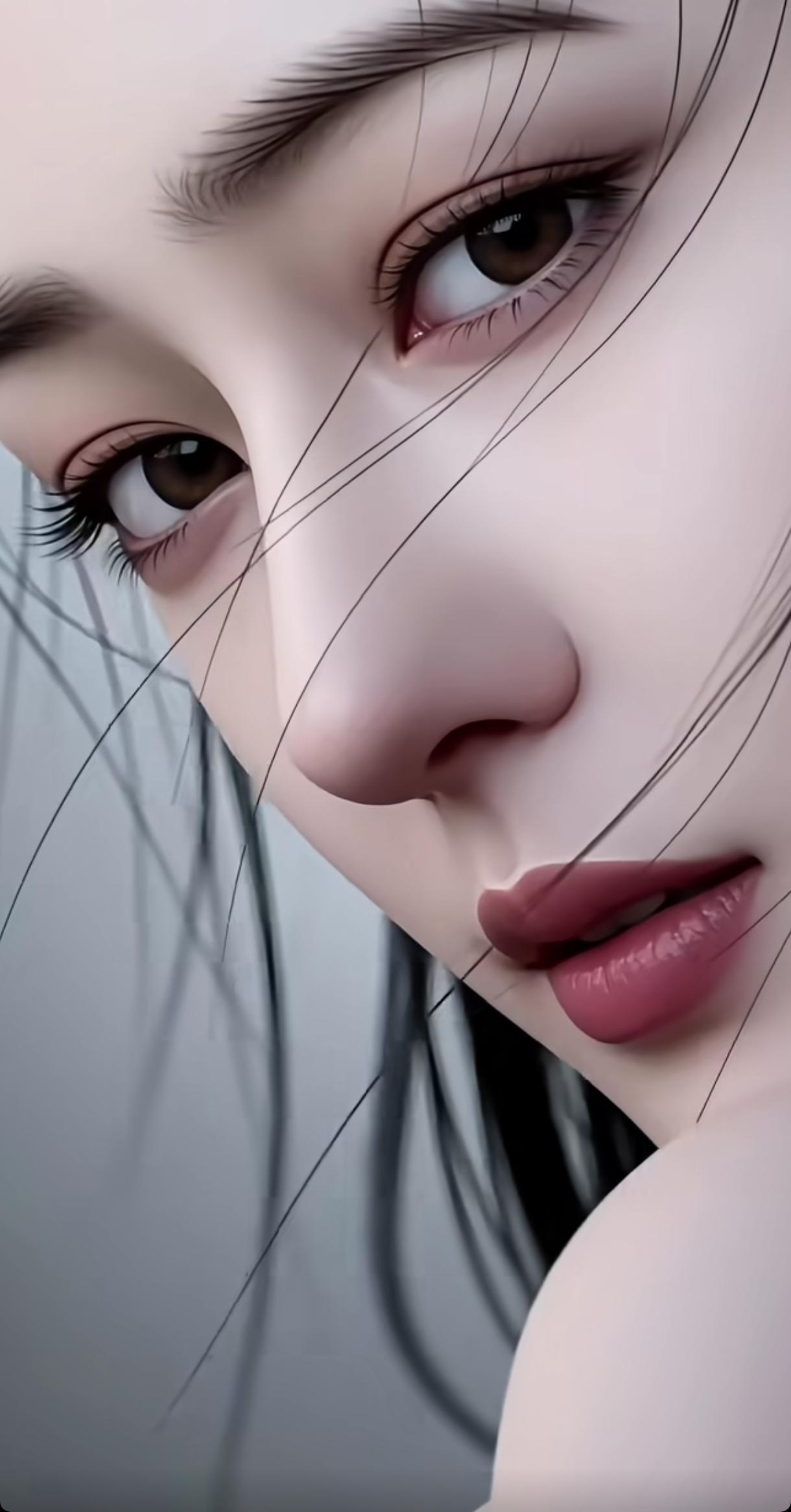 梦幻少女，柔美眼眸，细腻肌肤，唯美艺术风分享一下你随手拍下的照片灵动少女风写真