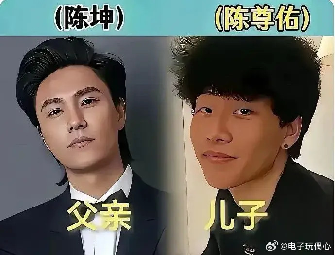 真是白瞎了那么好的基因，爸爸帅到封神，儿子却一个都没遗传到