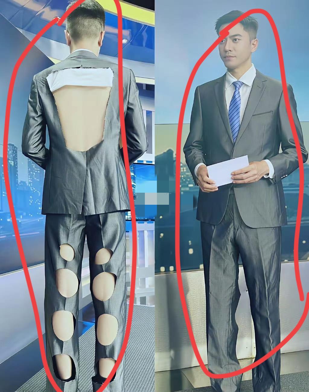 冒昧的问一下：新闻主播间没有空调吗？主持人要穿这么透气速干的正装！​​​[笑哭