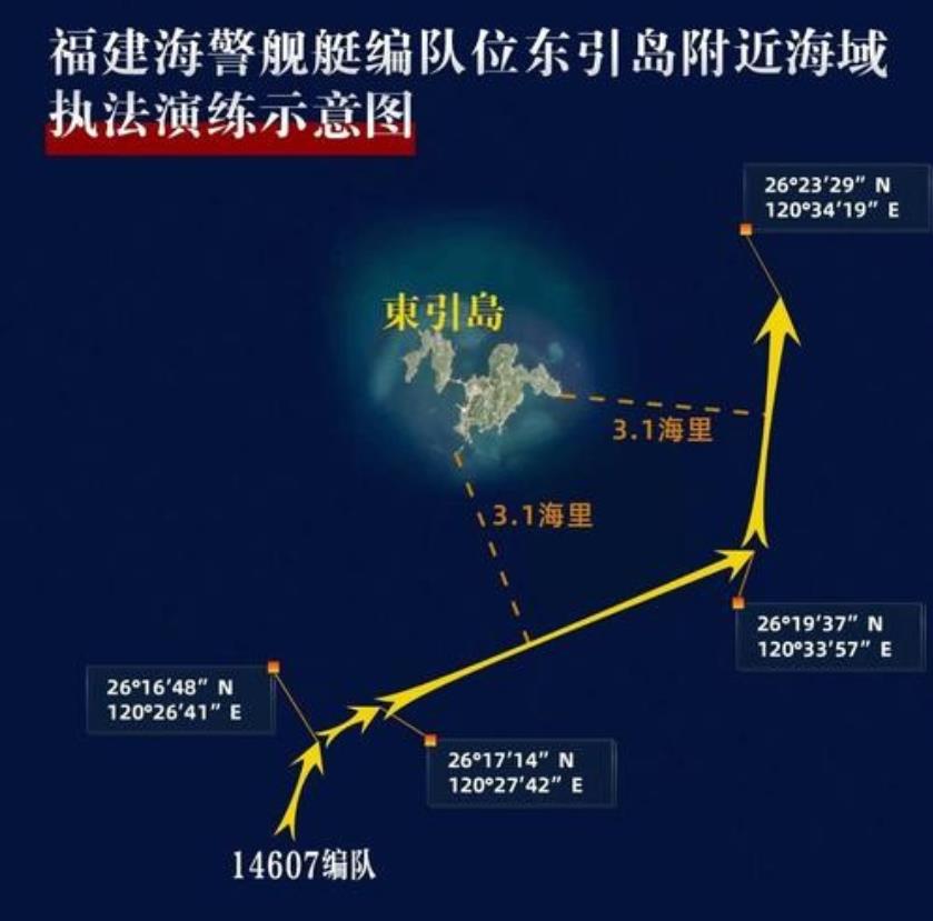 绝不让台独得逞，中国正式宣布直接在东引岛、乌丘屿家门口搞起“环台执法巡查”，说白