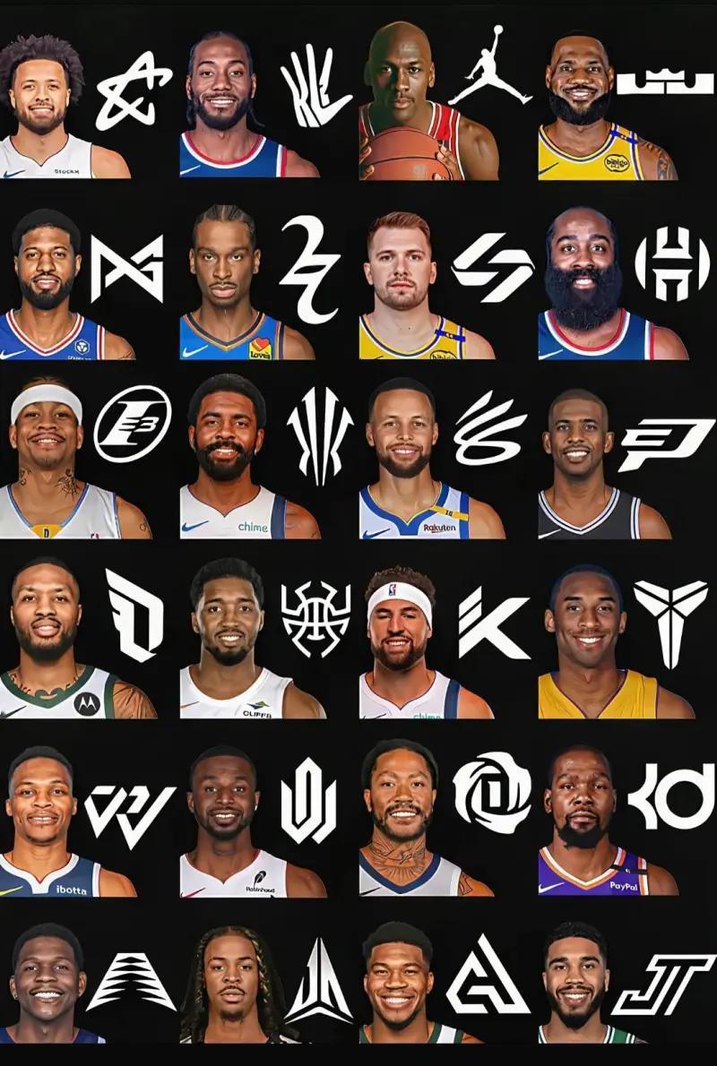 NBA球星的个人LOGO，你觉得哪个设计得最好？哪个给你印象最深？我个人最喜欢