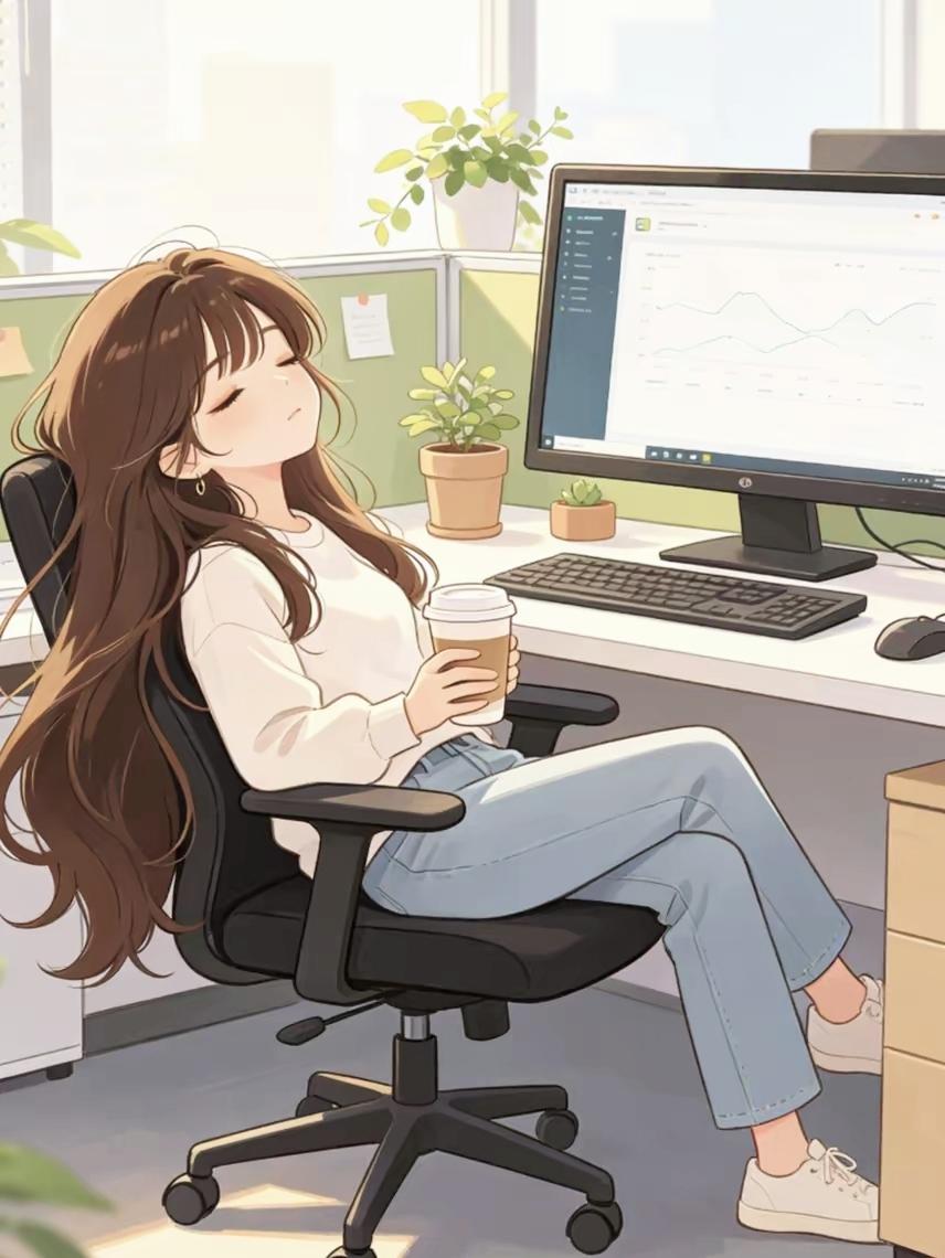 职场潜规则：上班披头发，是当代女生的摸鱼保护色办公室真实状态职场冷知识