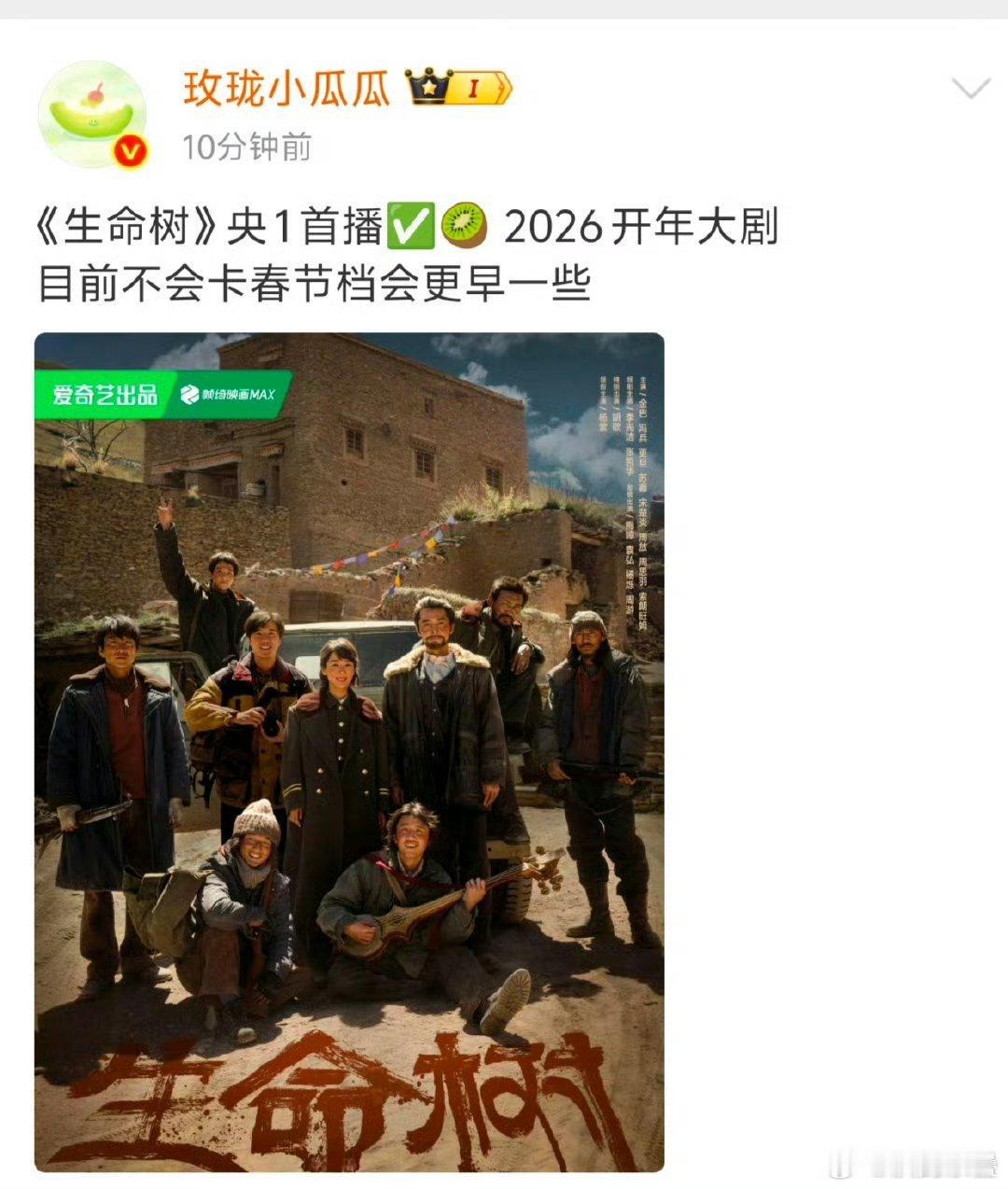 10月底才杀青，离开年才两个月，假瓜主疯球了，之前西北岁月好像都没这么快的（？）