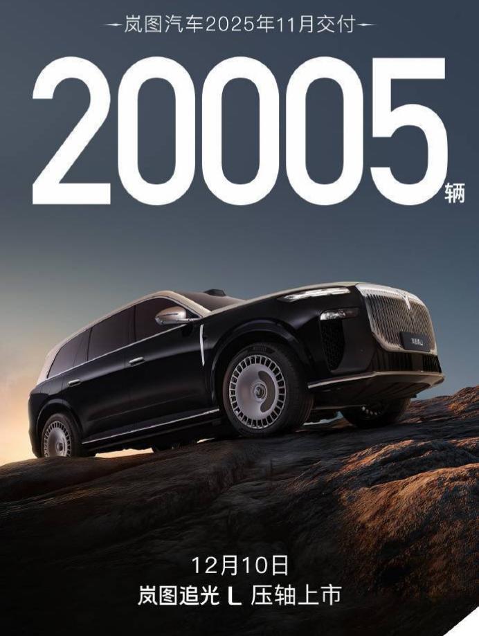 11月份的销量出来了，岚图破2万，20005辆。看到好多自媒体在赞叹，我对于岚图
