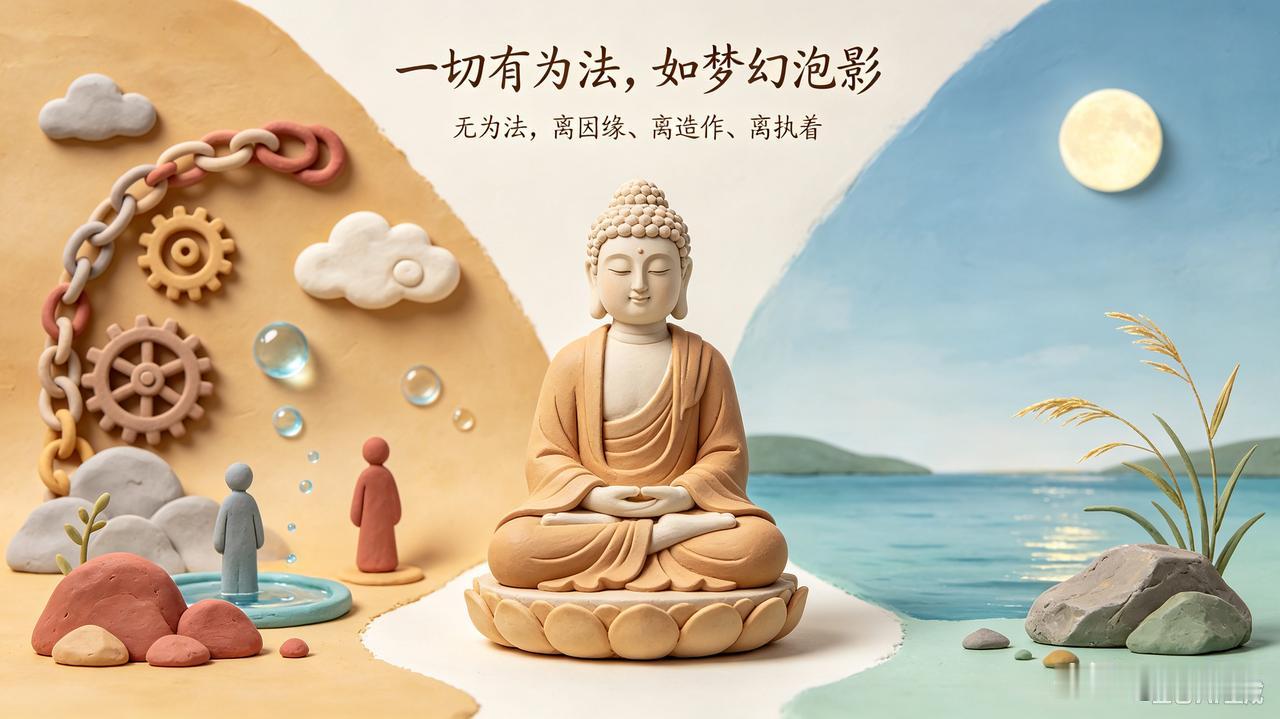 不少人读《金刚经》，读到"一切有为法，如梦幻泡影"，便觉得世间万物全是因缘和合，