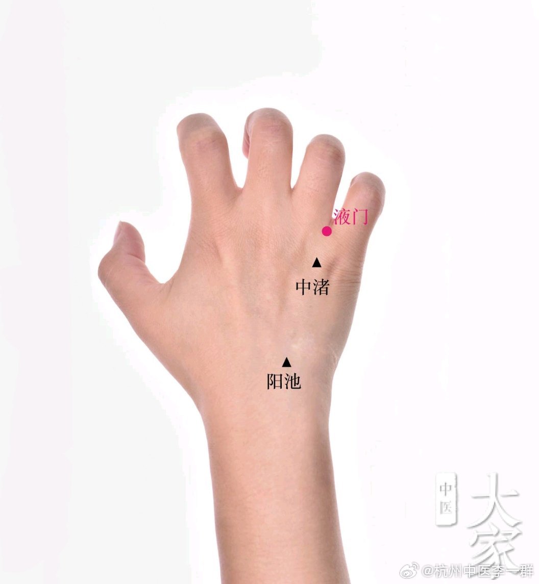 手上这处「三焦泻火开关」，牙疼耳鸣一按就松手少阳三焦经的液门穴，在四五指掌指关节