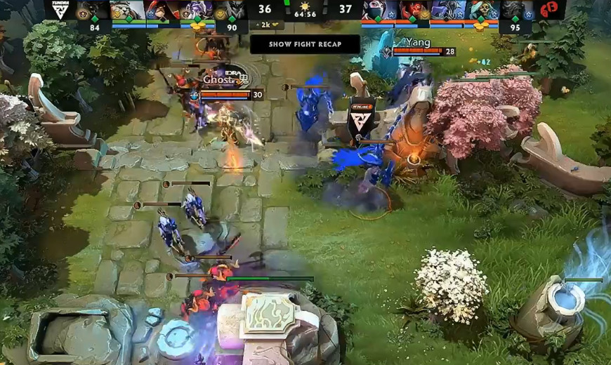 YB惊险逼平强敌石头人，这样一来他们的战绩就来到了5-7，在还剩一轮bo2的情况