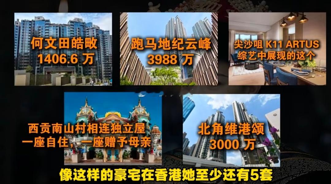 TVB三届视后佘诗曼在香港的部分房产。。