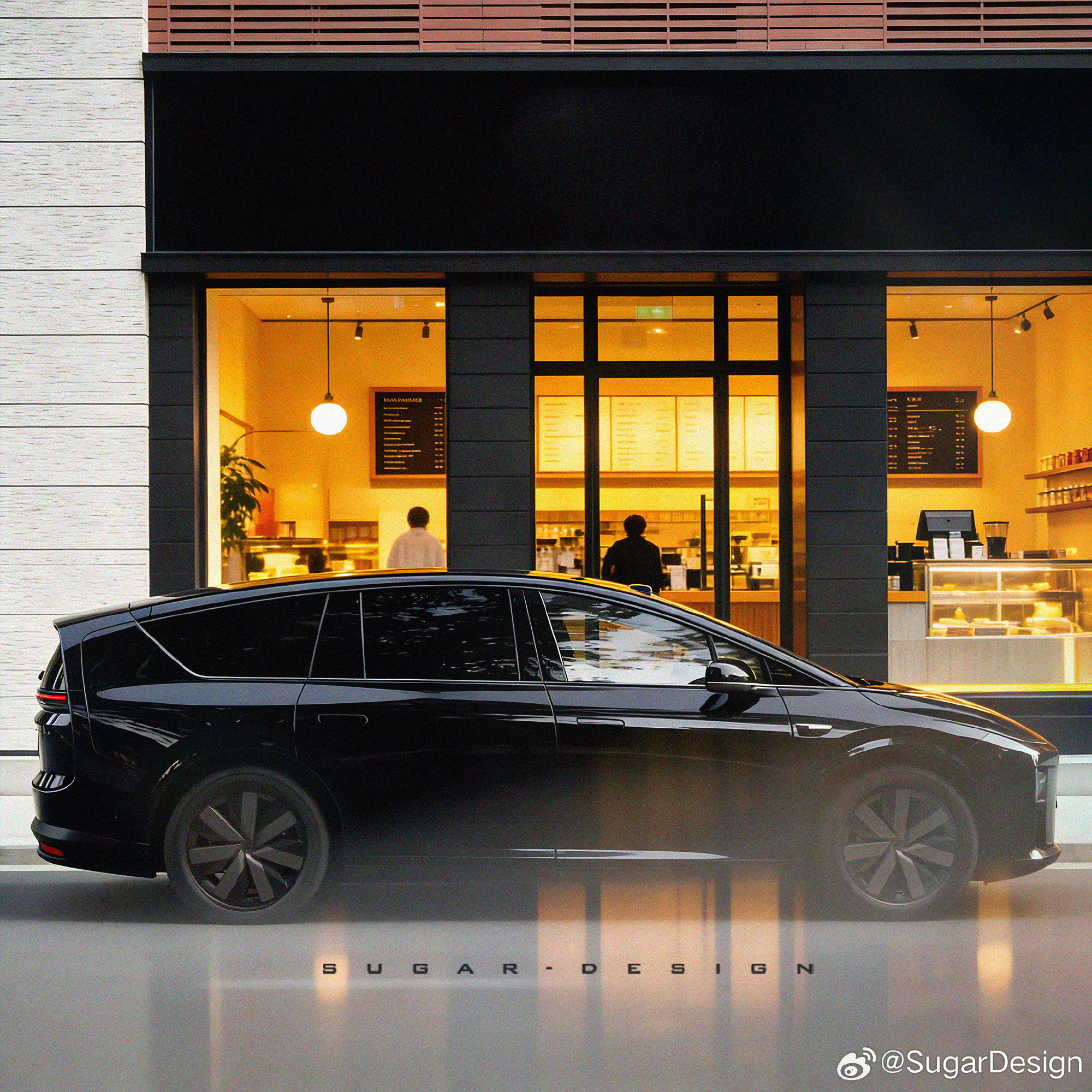 既然理想i9已经确认有了，那么糖总也就出手了，相较于i8车身更长，尾部的