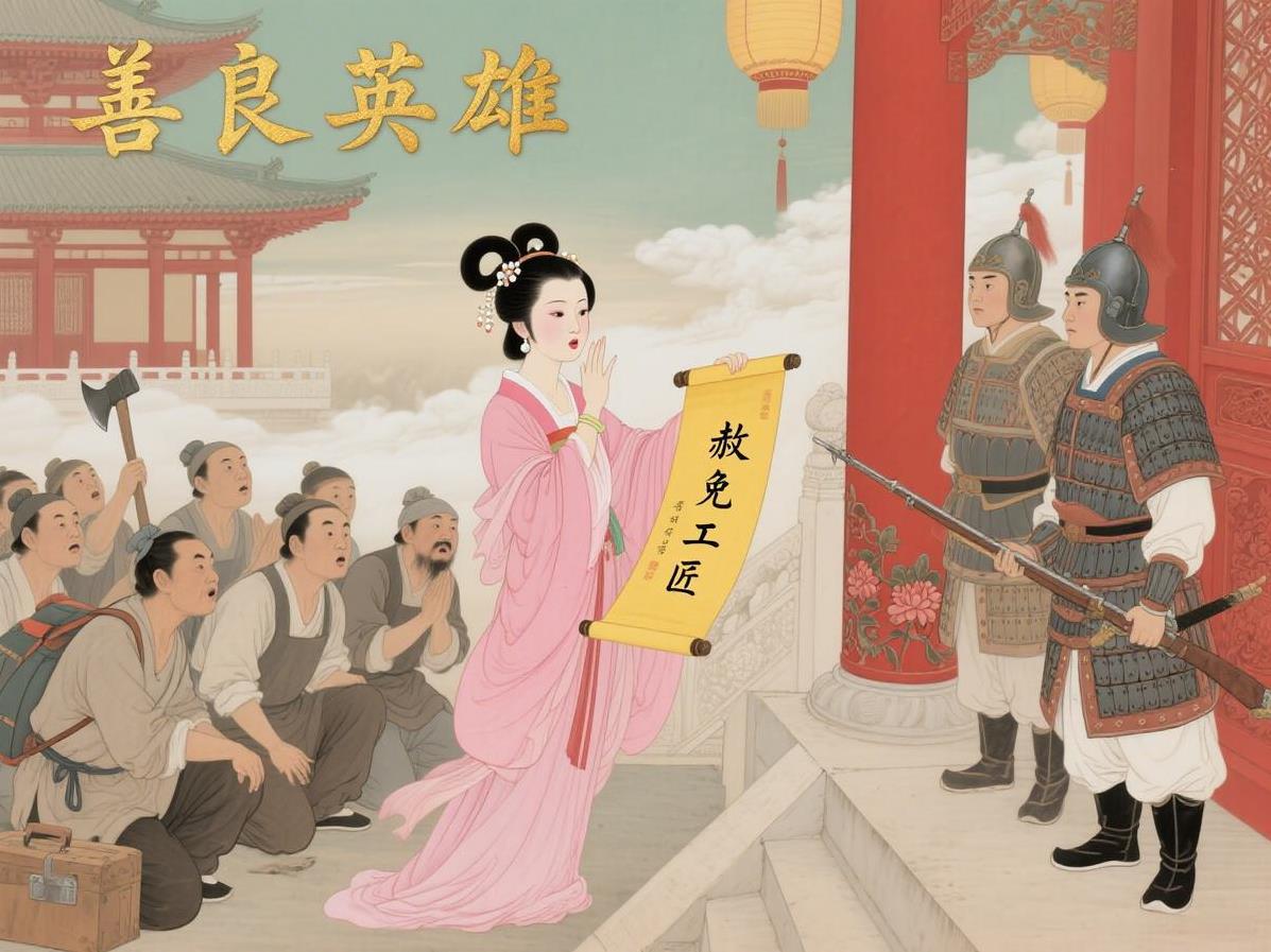 宫女胆大包天！模仿玄宗声假传圣旨，救工匠获赞：善良英雄唐朝最险“宫墙救险”