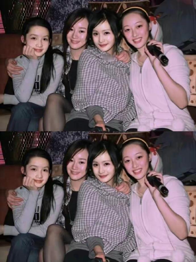 古早合照，一眼望过去还是杨幂最突出李沁那会看起来好嫩啊