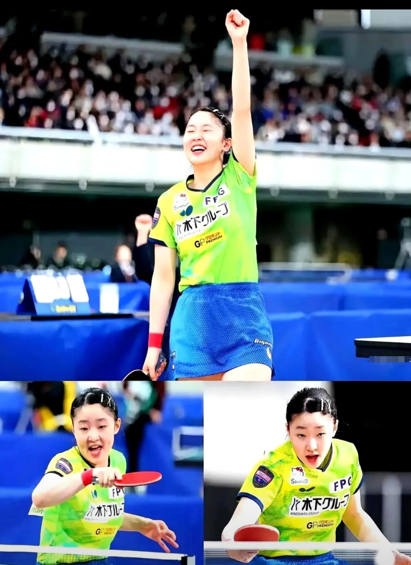 昨晚的东京体育馆可谓是人山人海、热闹非凡！16岁的张本美和以11:3、11: